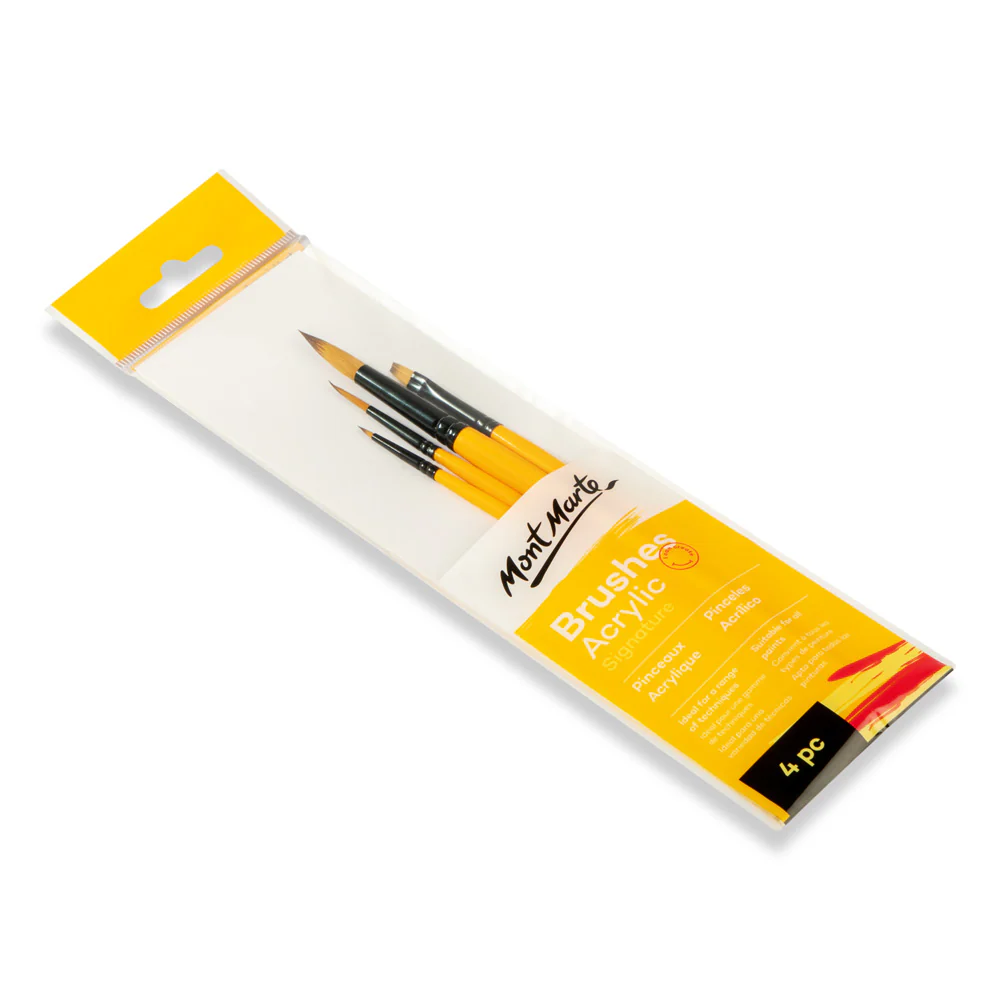 Acrylic Brushes Signature 4pc - Image 3