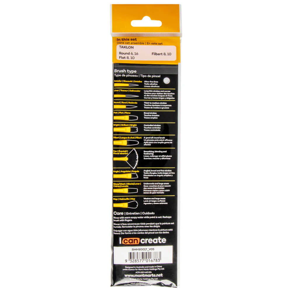 Acrylic Brushes Signature 6pc - Image 4