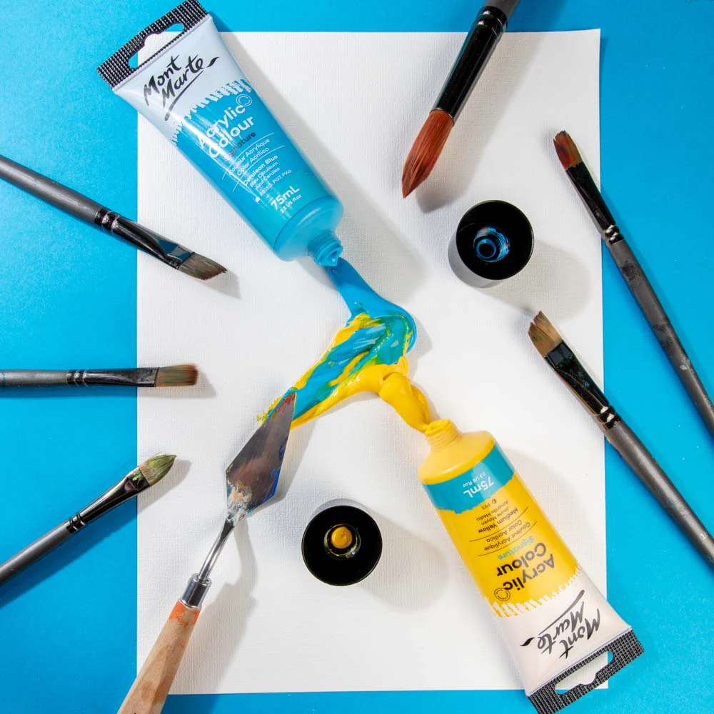 Acrylic Colour Paint Signature 75ml (2.5 US fl.oz) Tube - Medium Yellow - Image 6