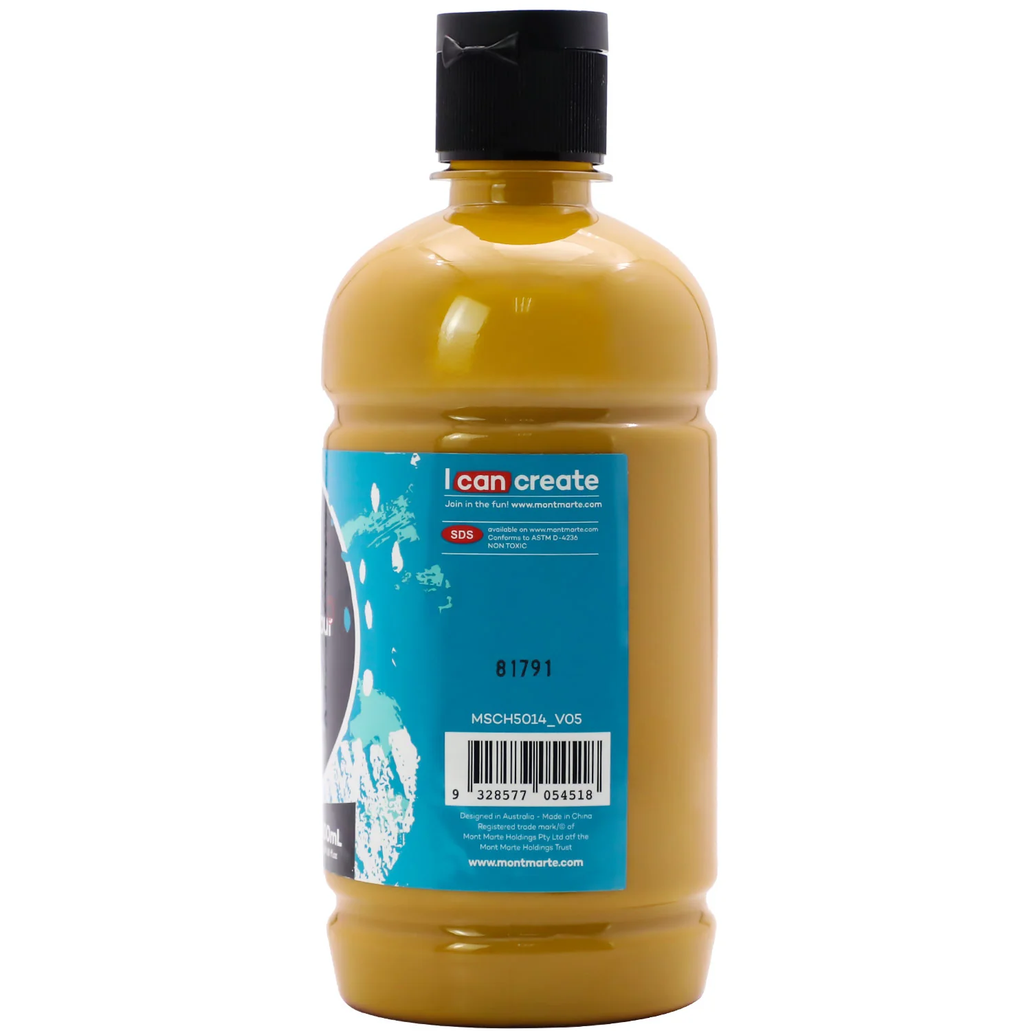 Acrylic Colour Signature 500ml (16.9 US fl.oz) - Yellow Ochre - Image 2