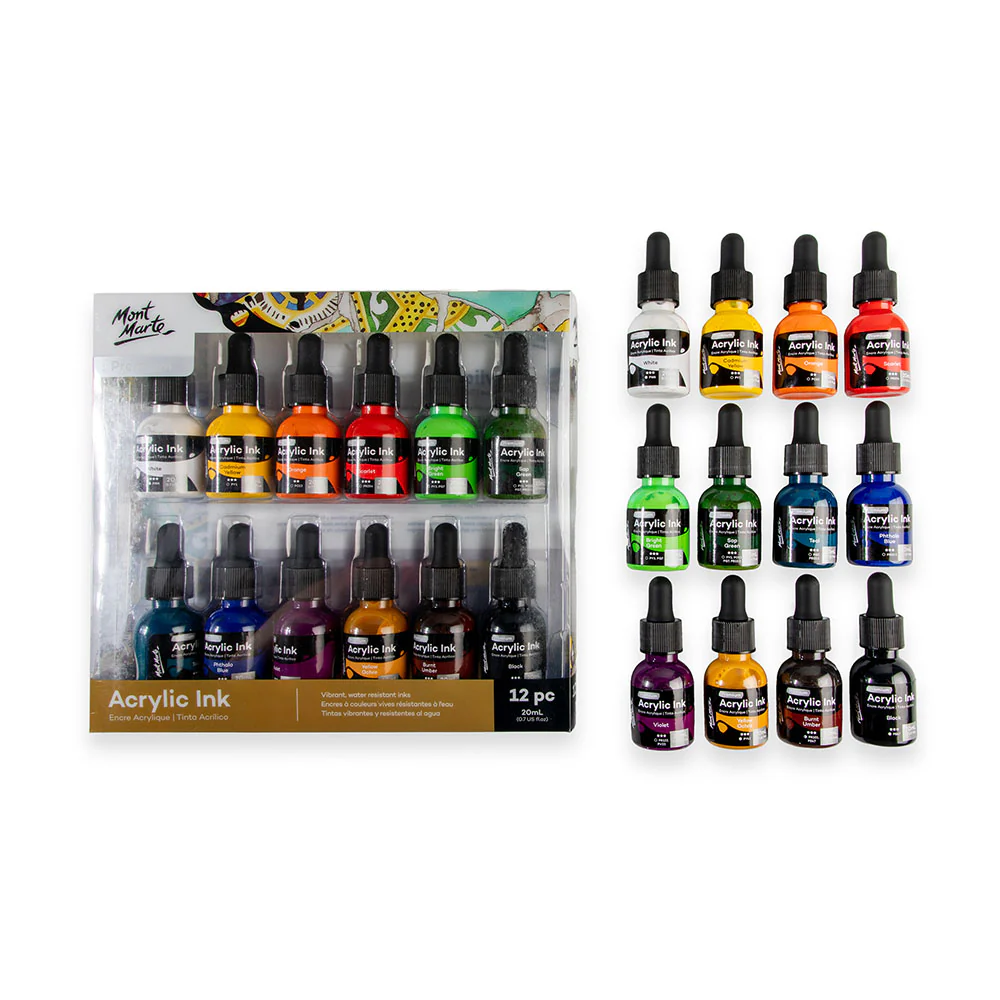 Acrylic Ink Premium 12pc x 20ml (0.7 US fl.oz) - Image 6