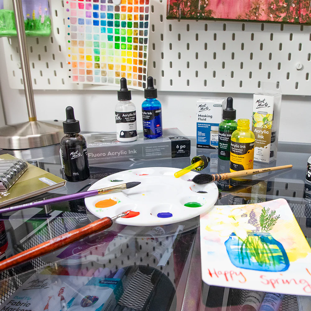 Acrylic Ink Premium 50mL (1.69 US fl.oz) – Cadmium Yellow - Image 10