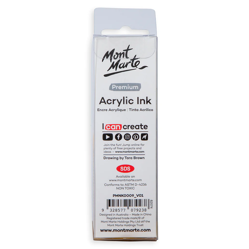 Acrylic Ink Premium 50mL (1.69 US fl.oz) – Cadmium Yellow - Image 5
