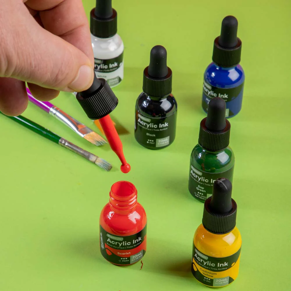 Acrylic Ink Premium 6pc x 20ml (0.7 US fl.oz) - Image 6