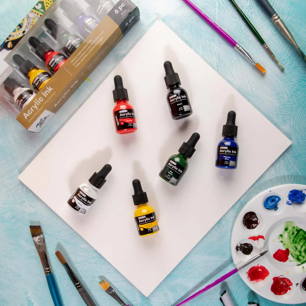 Acrylic Ink Premium 6pc x 20ml (0.7 US fl.oz) - Image 8