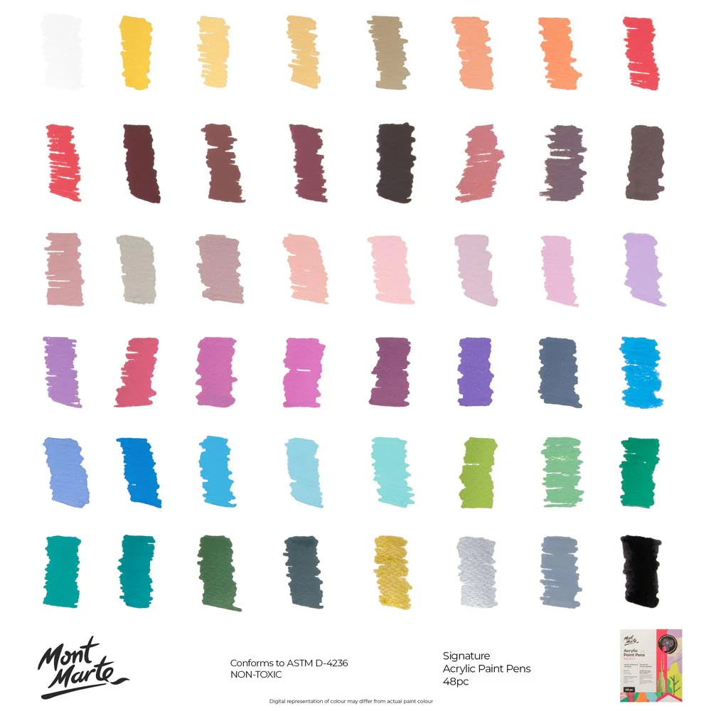 Acrylic Paint Pens Broad Tip Signature 48pc - Image 10