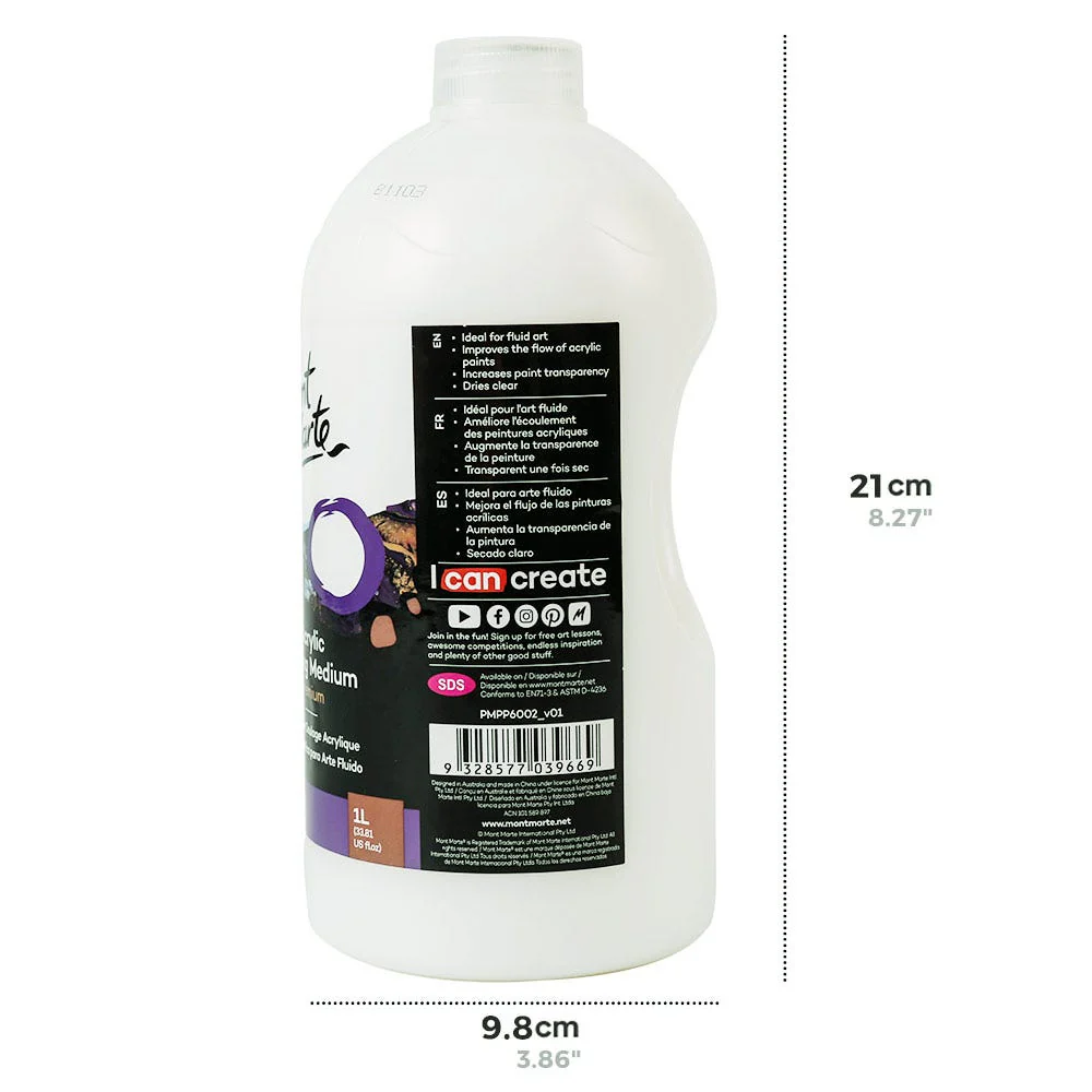 Acrylic Pouring Medium Premium 1L (33.8 US fl.oz) - Image 3