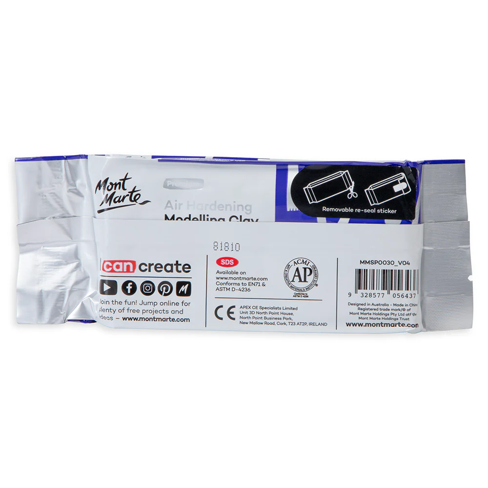 Air Hardening Modelling Clay Premium 250g (8.8oz) - White - Image 5