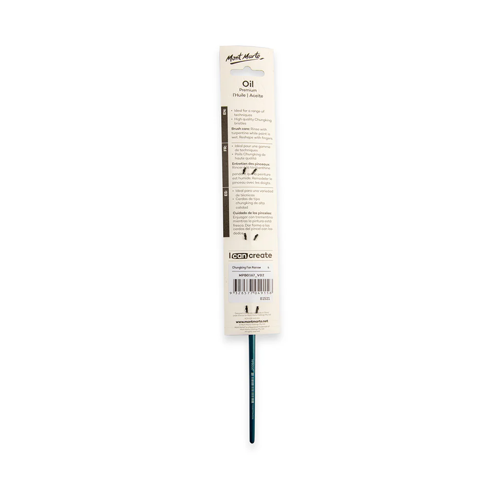 Artist Oil Brush Premium Chungking Fan Narrow 4 - Image 4