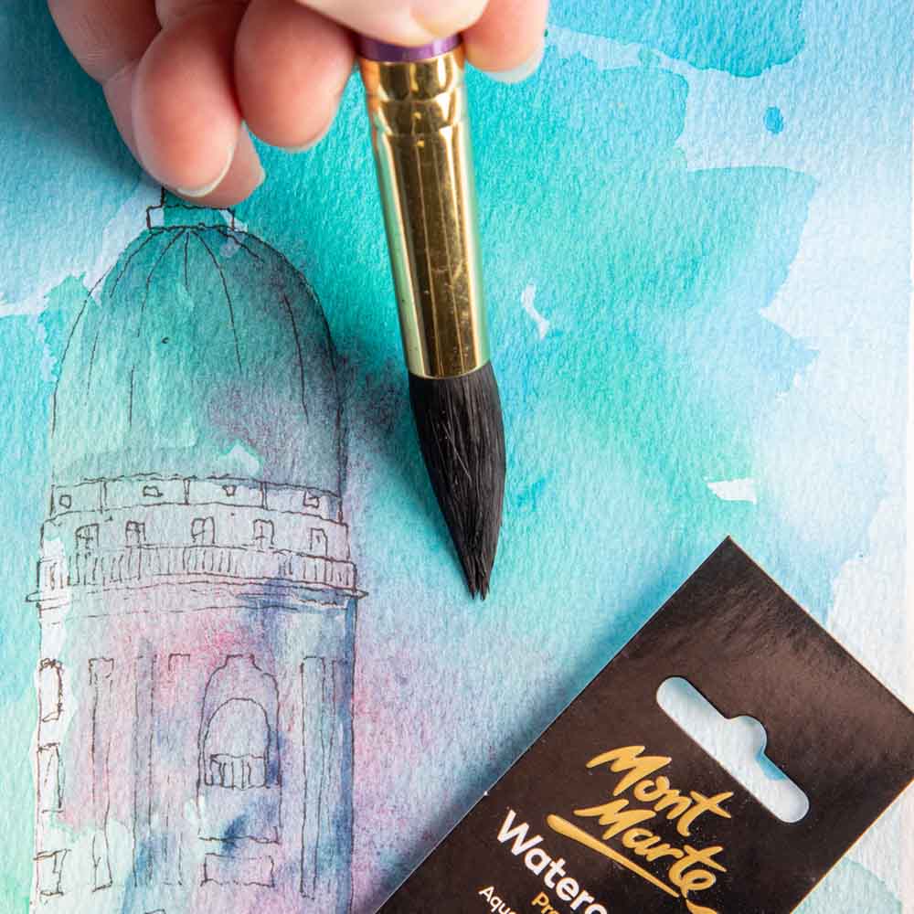 Artist Watercolour Brush Premium Round 12 - Image 6