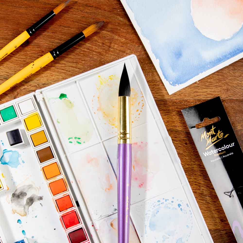 Artist Watercolour Brush Premium Round 12 - Image 8