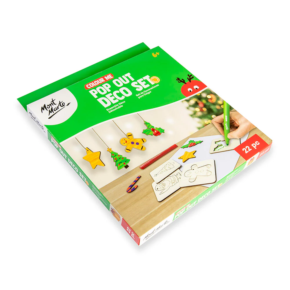 Colour Me Pop Out Deco Set 22pc - Christmas - Image 3