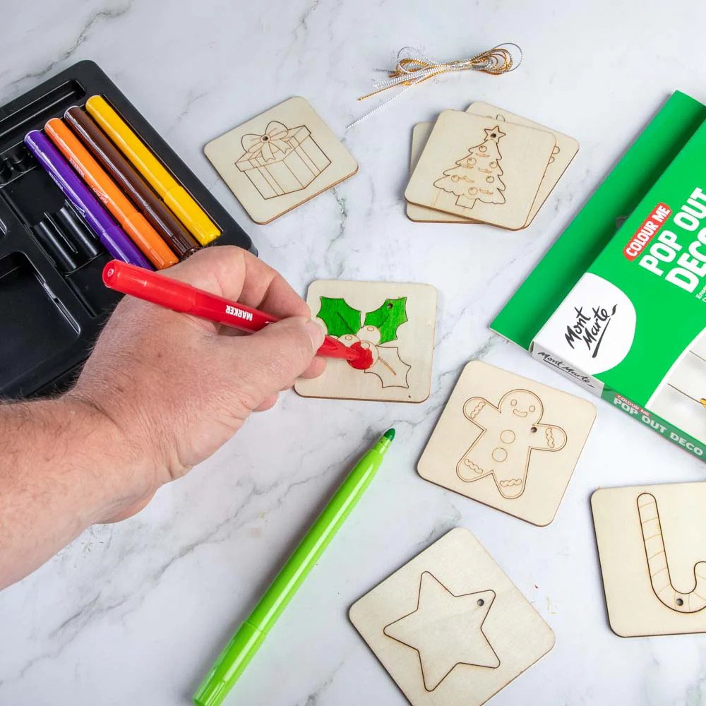 Colour Me Pop Out Deco Set 22pc - Christmas - Image 6