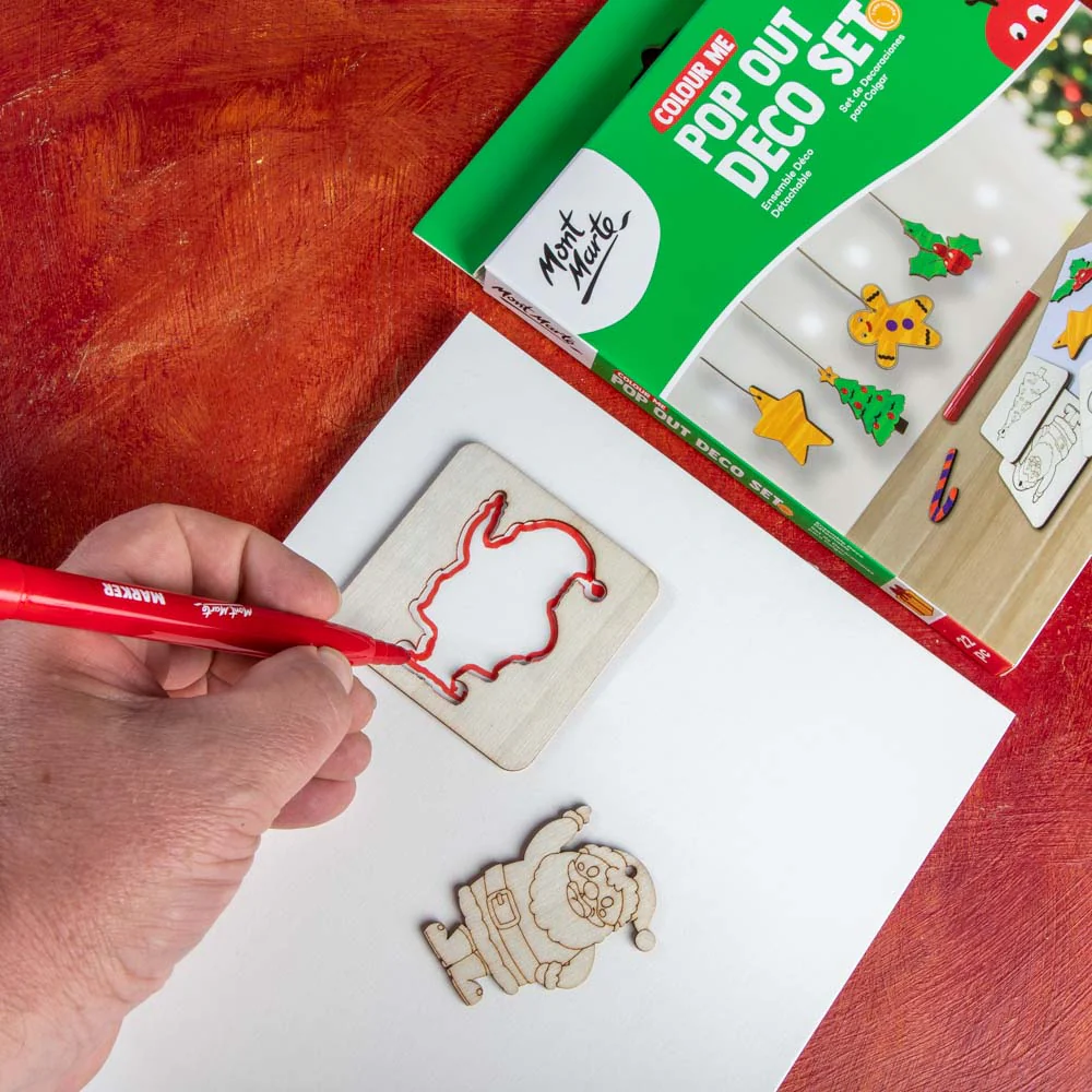 Colour Me Pop Out Deco Set 22pc - Christmas - Image 9