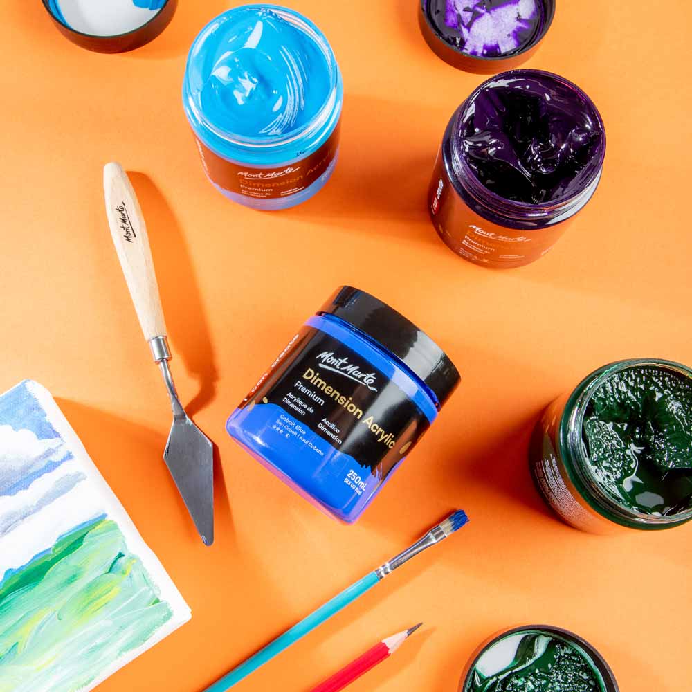 Dimension Acrylic Premium 250ml (8.5 US fl.oz) - Cobalt Blue - Image 8