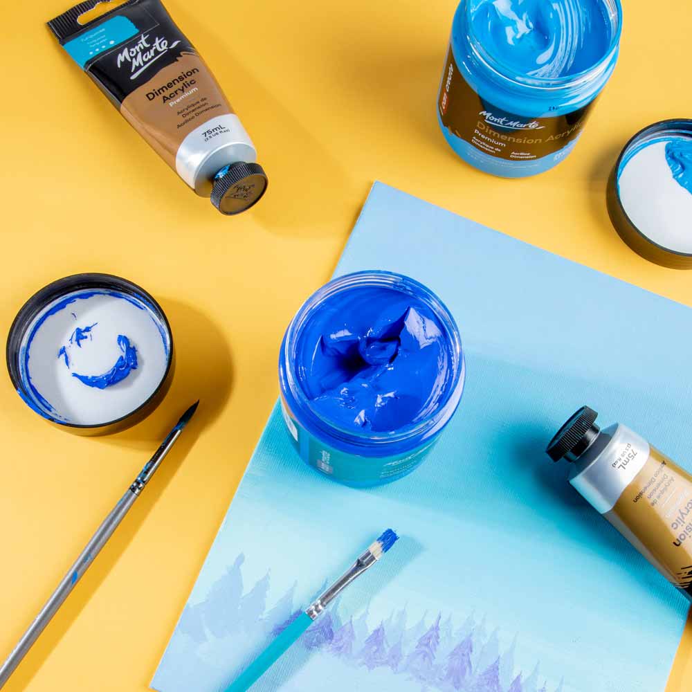 Dimension Acrylic Premium 250ml (8.5 US fl.oz) - Cobalt Blue - Image 9