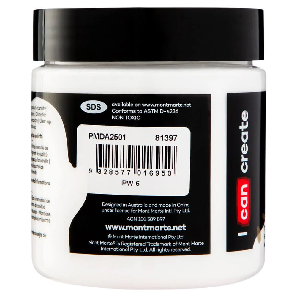 Dimension Acrylic Premium 250ml (8.5 US fl.oz) - Titanium White - Image 2