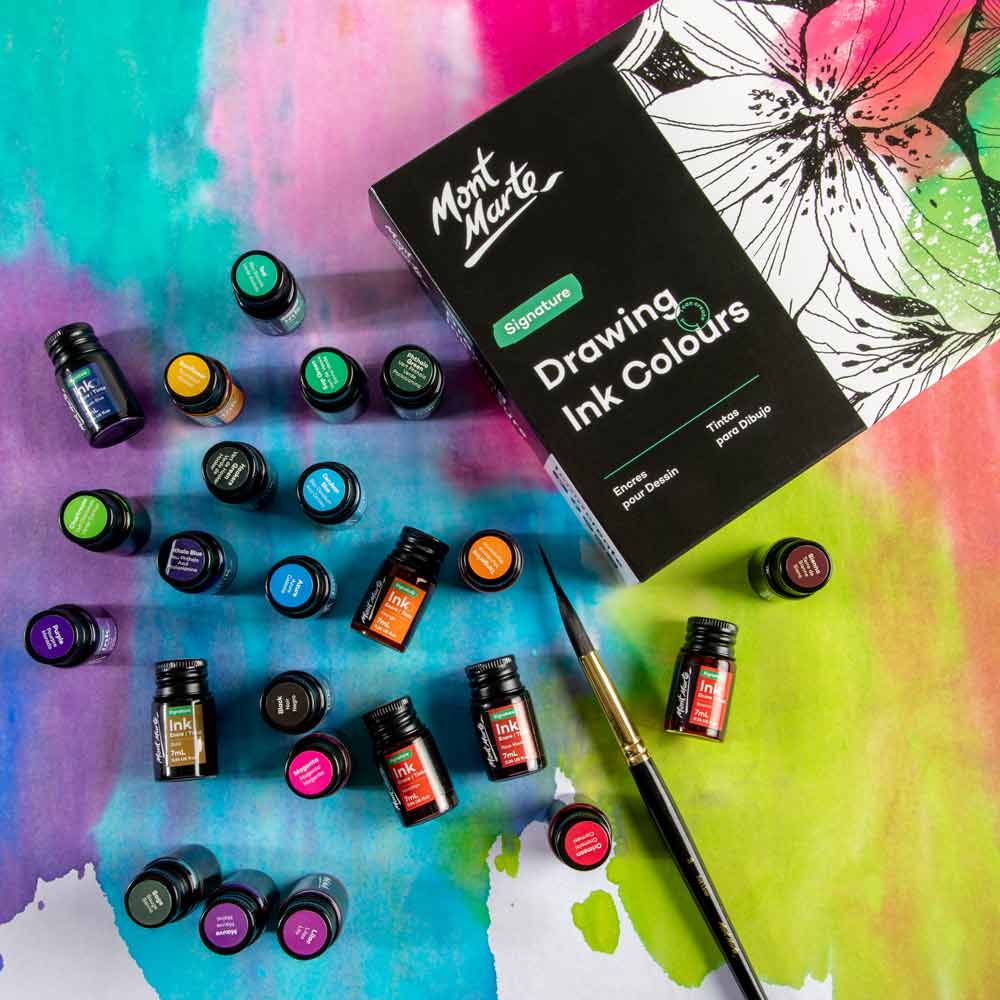 Drawing Ink Colours Signature 24pc x 7ml (0.24 US fl.oz) - Image 7