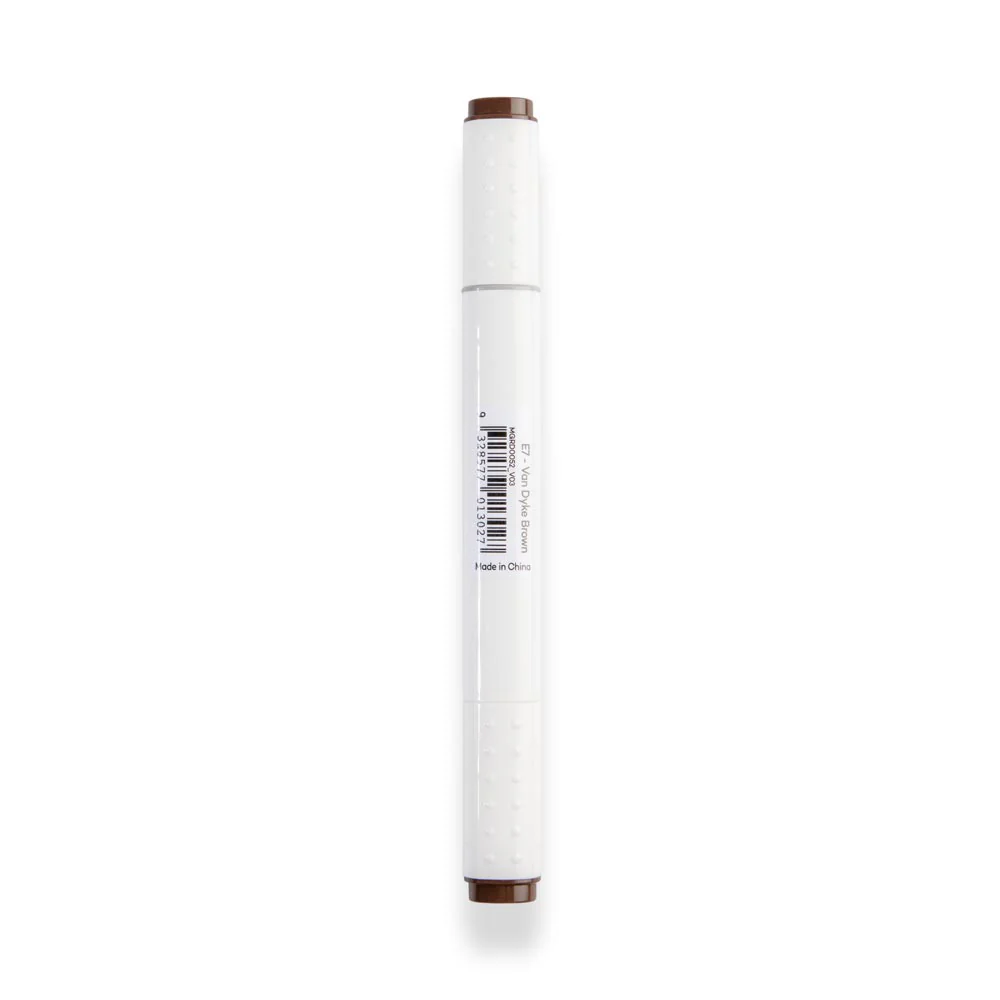 Dual Tip Art Marker Premium - Van Dyke Brown E7 - Image 3
