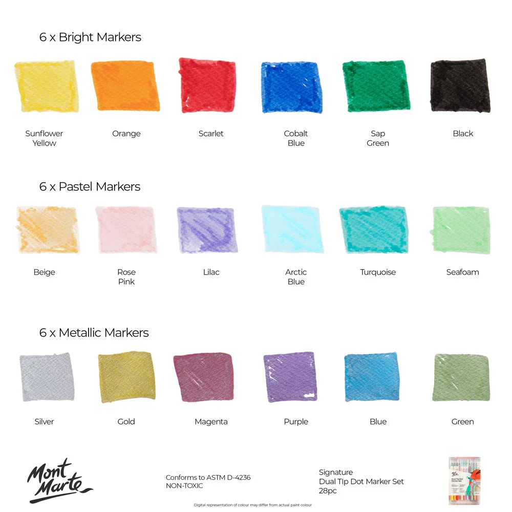 Dual Tip Dot Marker Set Signature 28pc - Image 9