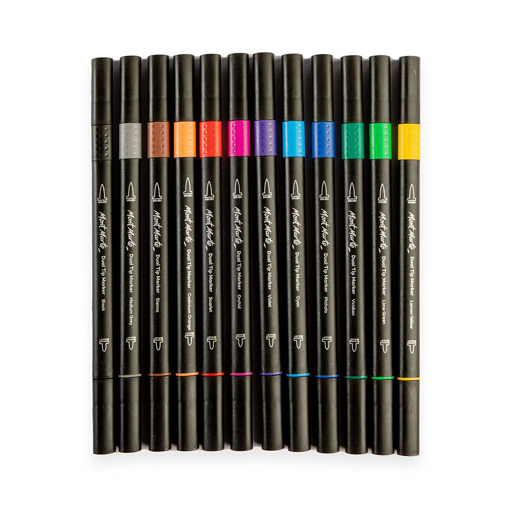 Dual Tip Markers Brush/Bullet Premium 12pc - Image 3