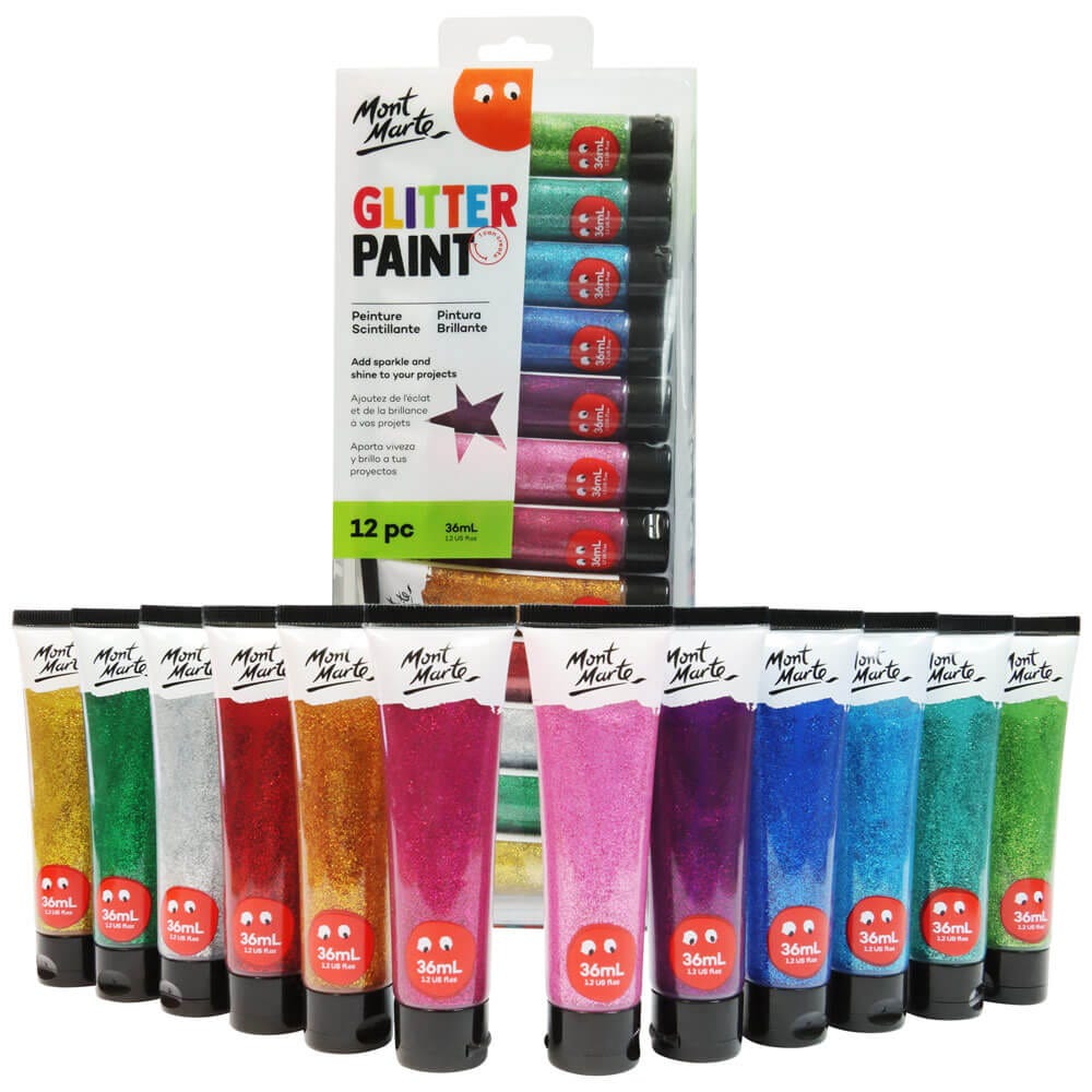 Glitter Paint 12pc x 36ml (1.2 US fl.oz) - Image 3