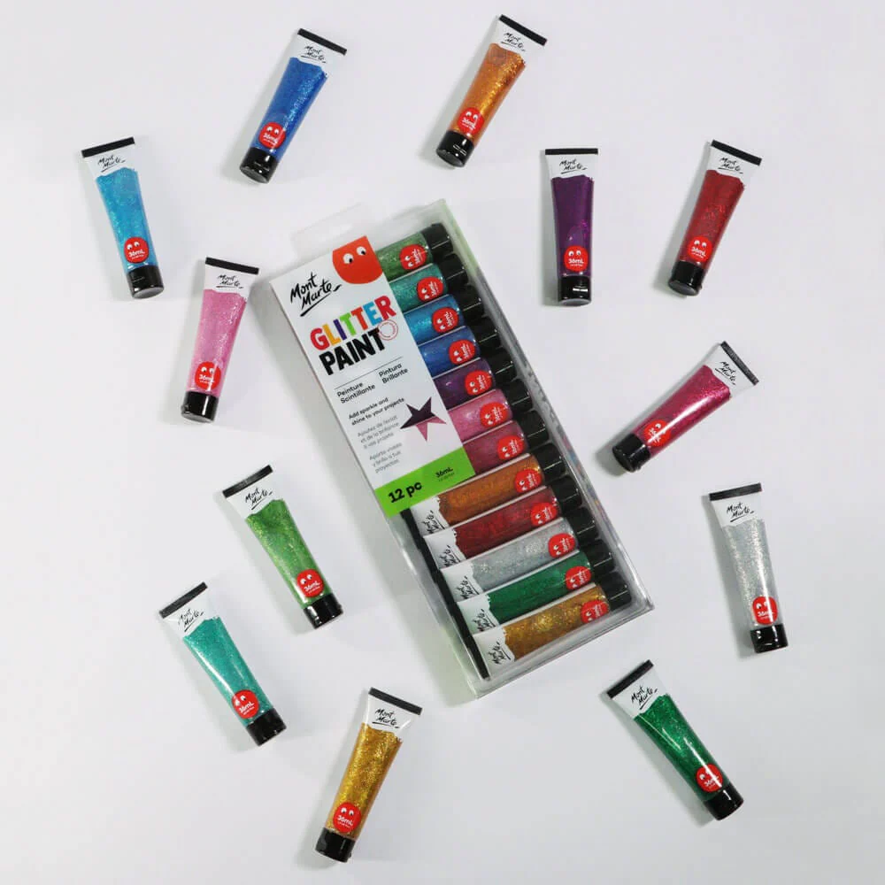 Glitter Paint 12pc x 36ml (1.2 US fl.oz) - Image 4