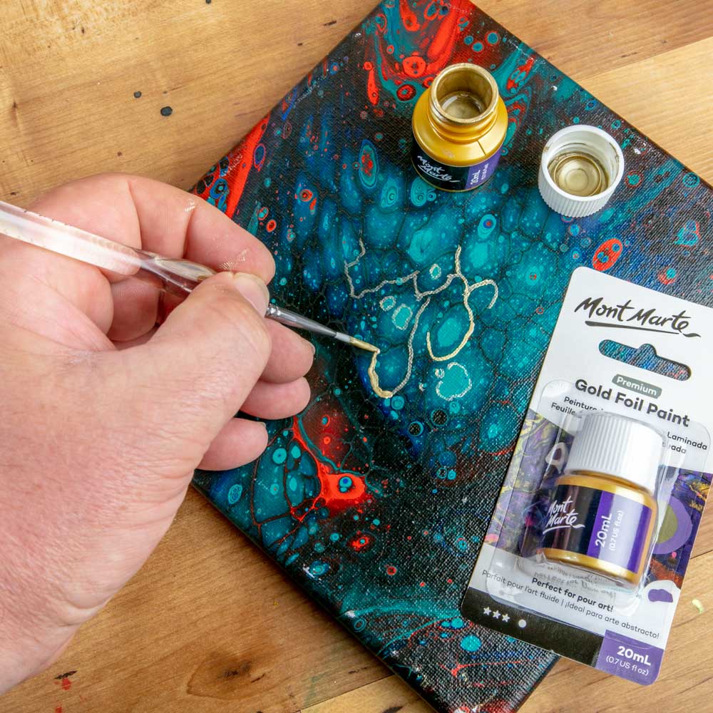 Gold Foil Paint Premium 20ml (0.68 US fl.oz) - Image 7