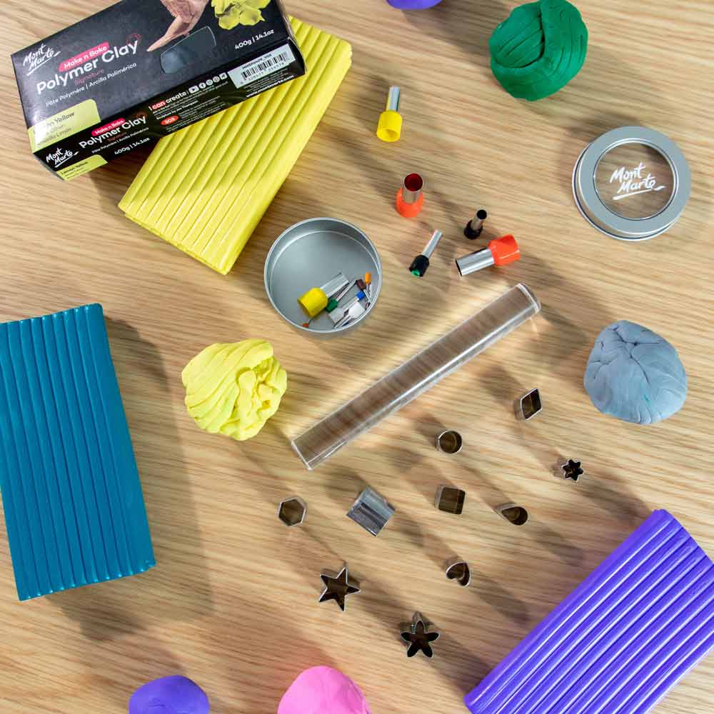 Make n Bake Polymer Clay Signature 400g (14.1oz) - Lemon Yellow - Image 9