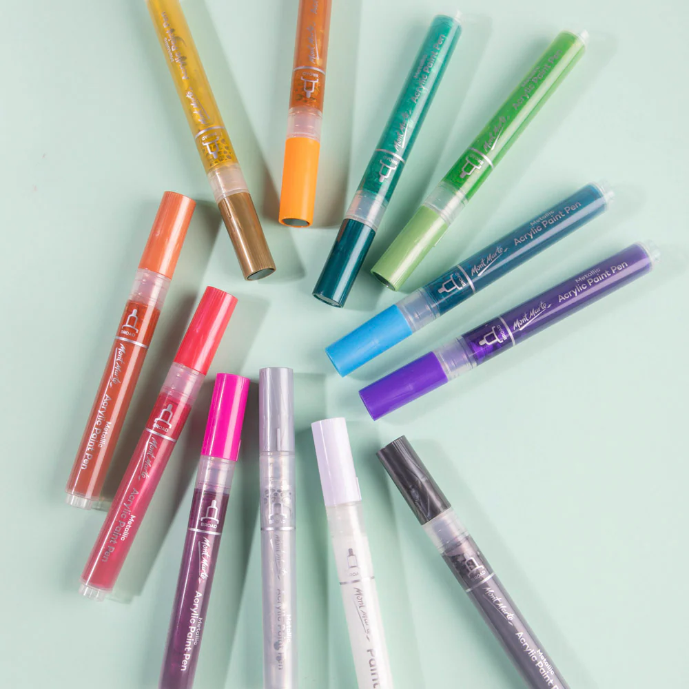 Metallic Acrylic Paint Pens Broad Tip Signature 12pc - Image 3