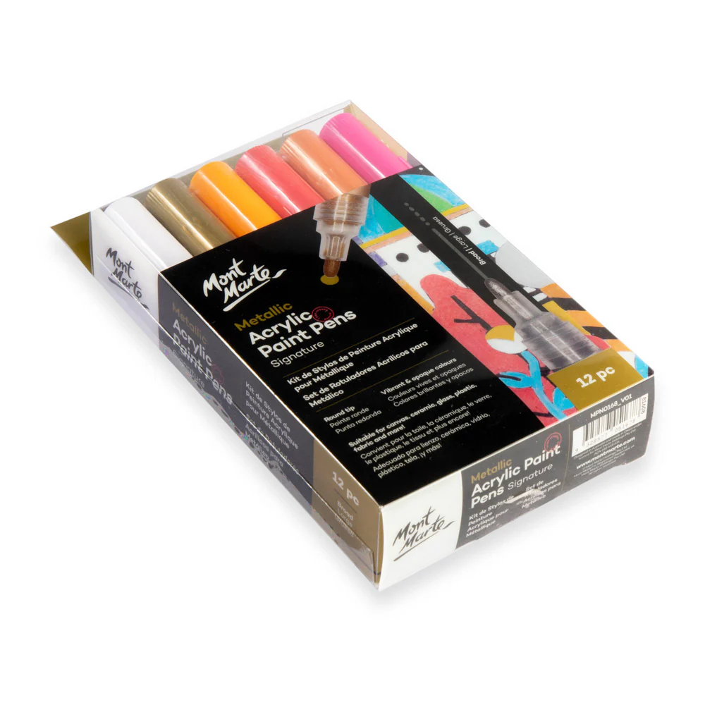 Metallic Acrylic Paint Pens Broad Tip Signature 12pc - Image 4