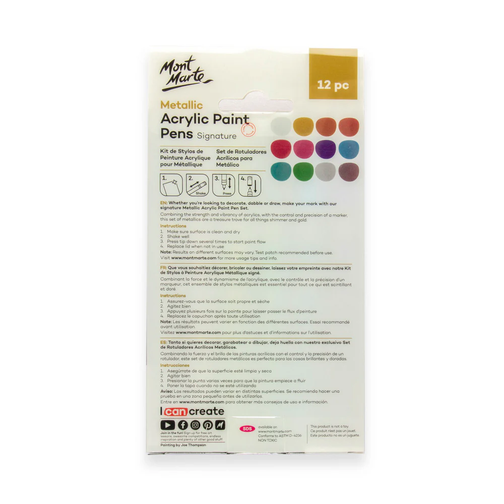 Metallic Acrylic Paint Pens Broad Tip Signature 12pc - Image 5