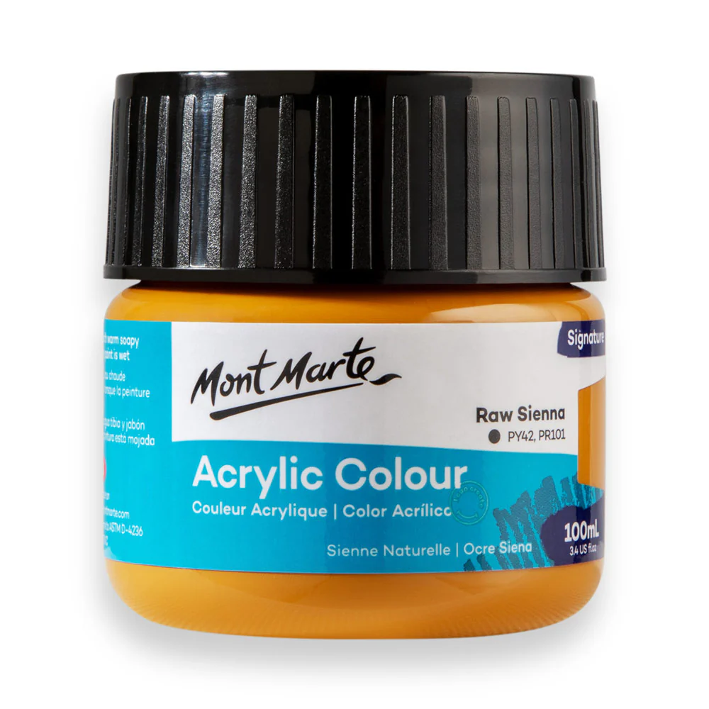 Acrylic Colour Paint Signature 100ml (3.4 US fl.oz) - Raw Sienna