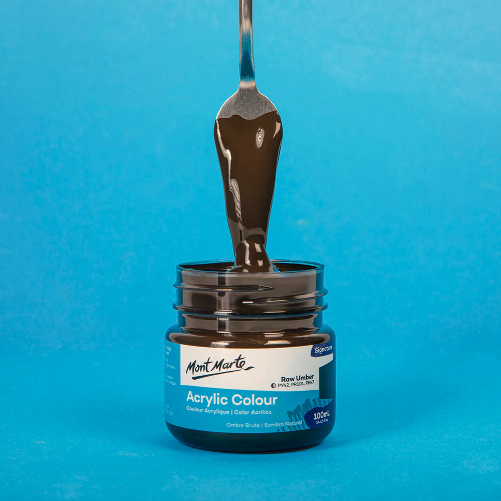 Acrylic Colour Paint Signature 100ml (3.4 US fl.oz) - Raw Umber - Image 2