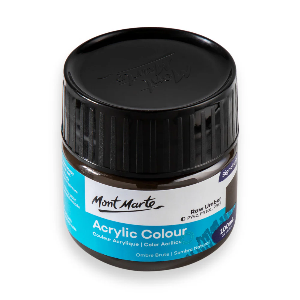 Acrylic Colour Paint Signature 100ml (3.4 US fl.oz) - Raw Umber - Image 3