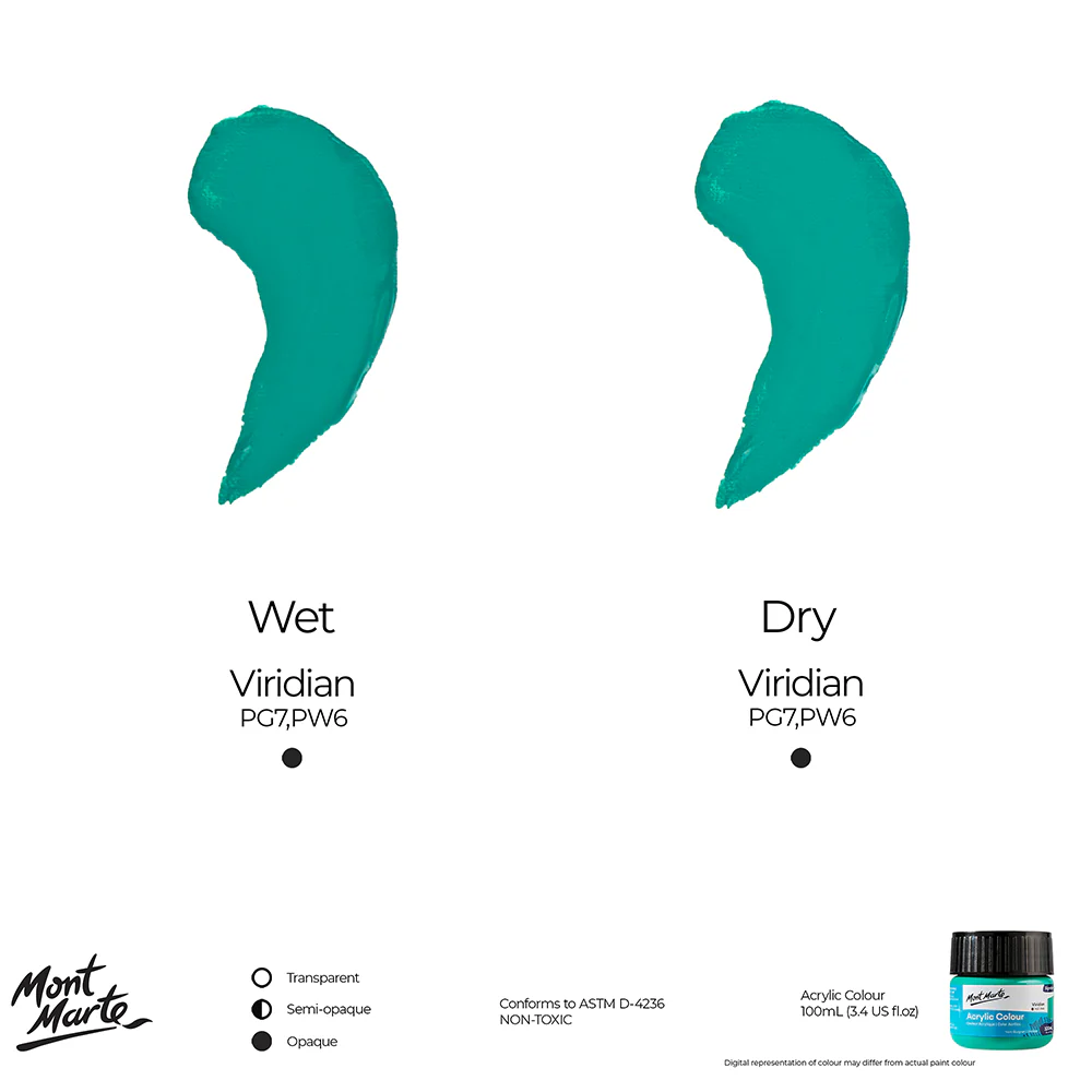 Acrylic Colour Paint Signature 100ml (3.4 US fl.oz) - Viridian - Image 9