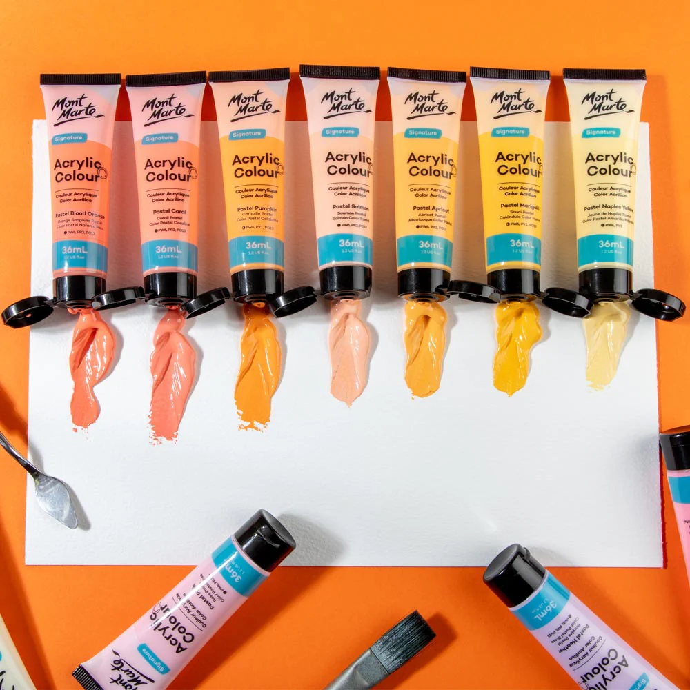 Acrylic Colour Pastel Paint Set Signature 48pc x 36ml (1.2 US fl.oz) - Image 7