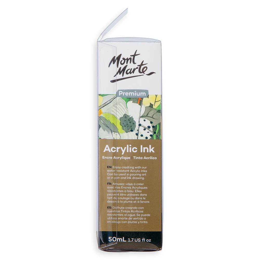 Acrylic Ink Premium 50mL (1.69 US fl.oz) – Black - Image 4