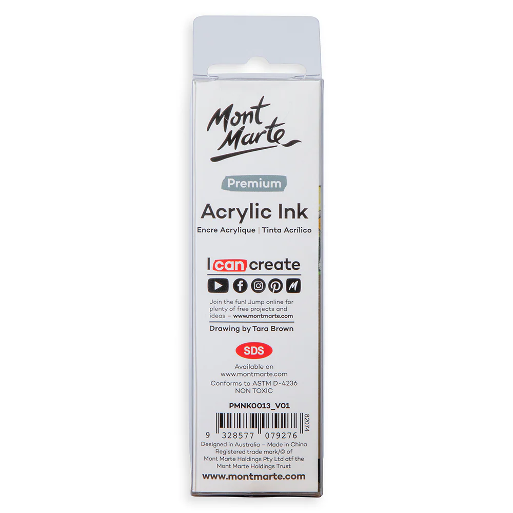 Acrylic Ink Premium 50mL (1.69 US fl.oz) – Black - Image 5