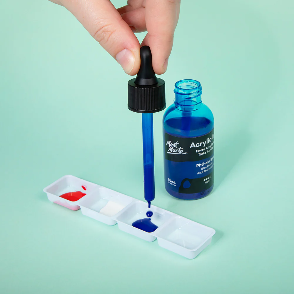 Acrylic Ink Premium 50mL (1.69 US fl.oz) – Phthalo Blue - Image 8