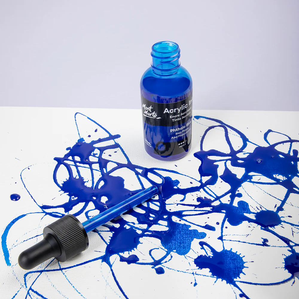 Acrylic Ink Premium 50mL (1.69 US fl.oz) – Phthalo Blue - Image 9