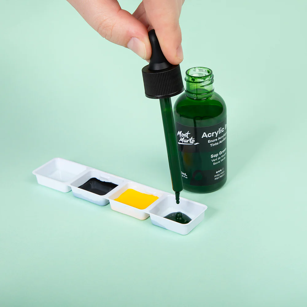 Acrylic Ink Premium 50mL (1.69 US fl.oz) – Sap Green - Image 8