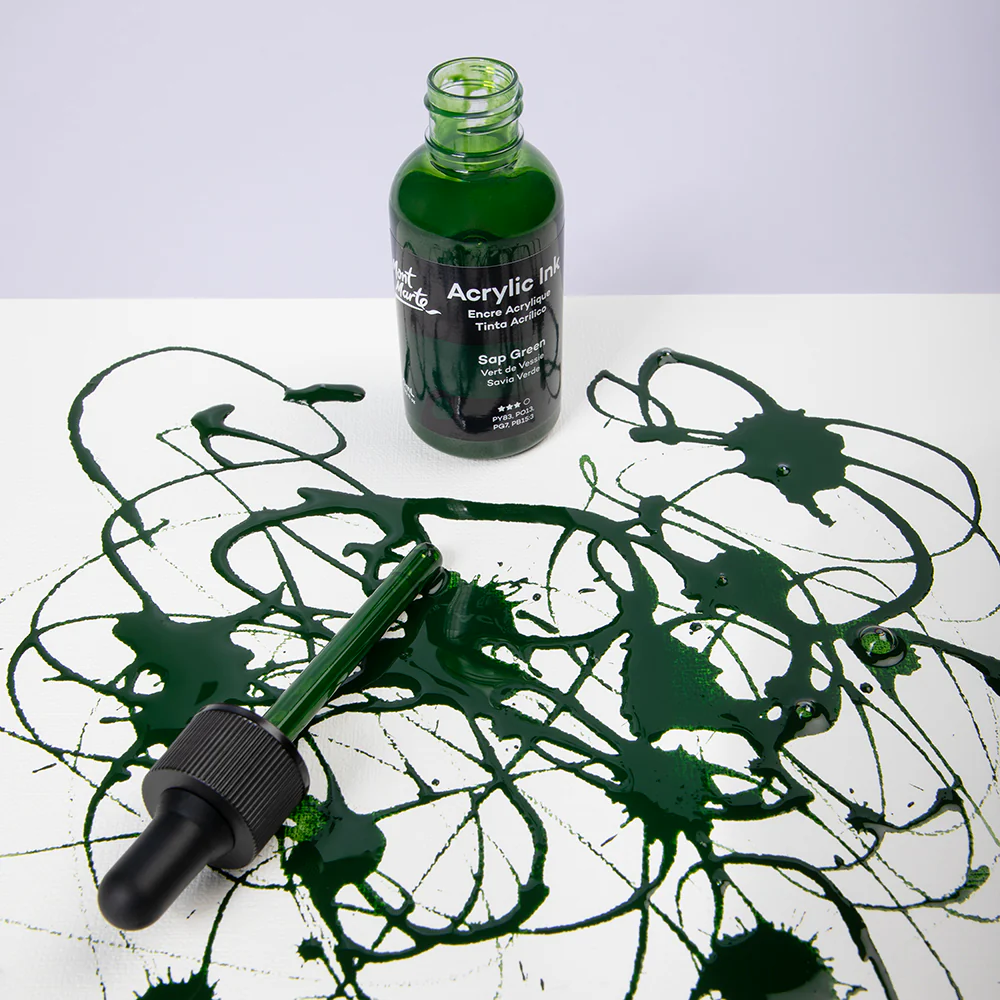 Acrylic Ink Premium 50mL (1.69 US fl.oz) – Sap Green - Image 9