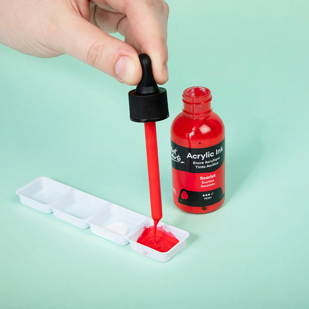 Acrylic Ink Premium 50mL (1.69 US fl.oz) – Scarlet - Image 8