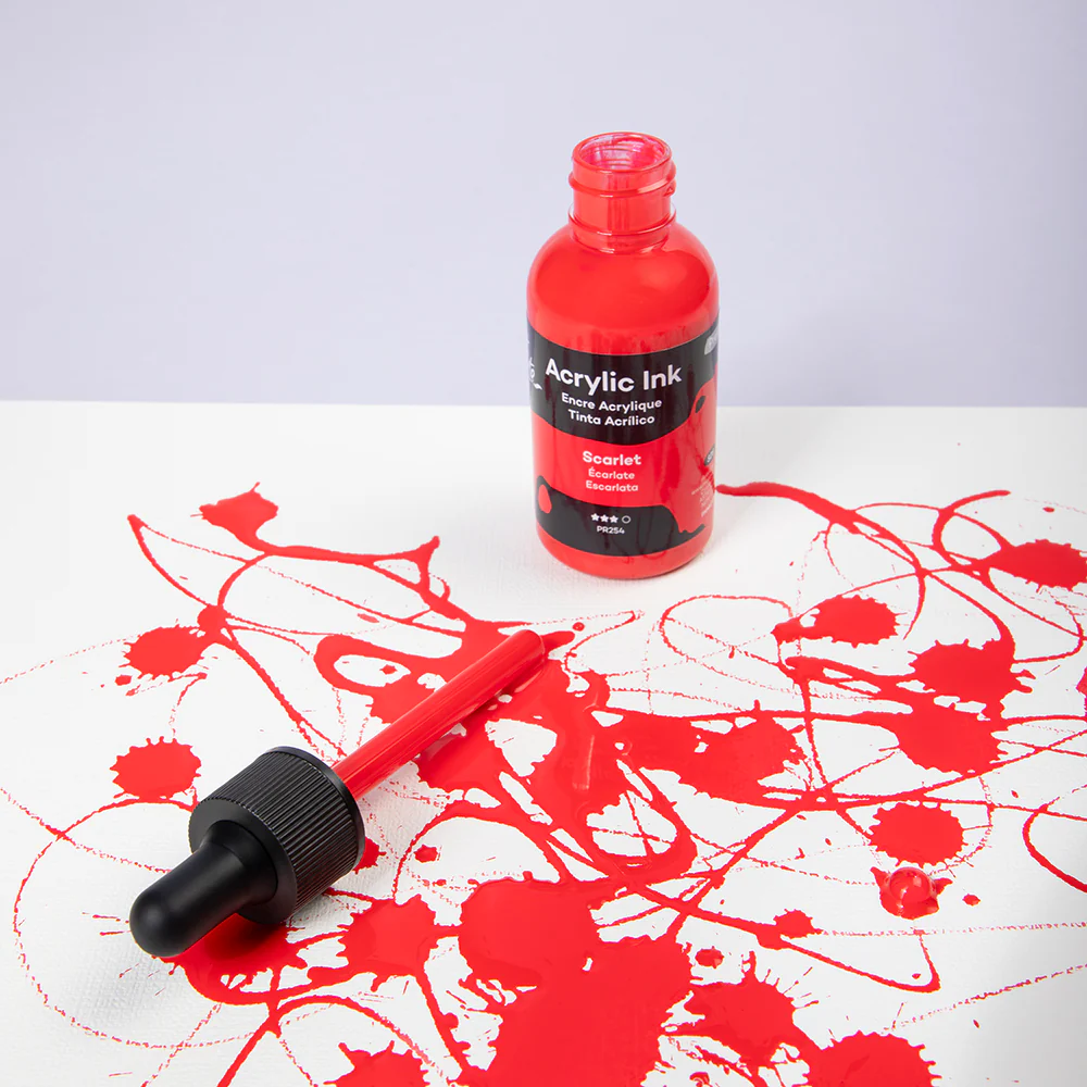 Acrylic Ink Premium 50mL (1.69 US fl.oz) – Scarlet - Image 9