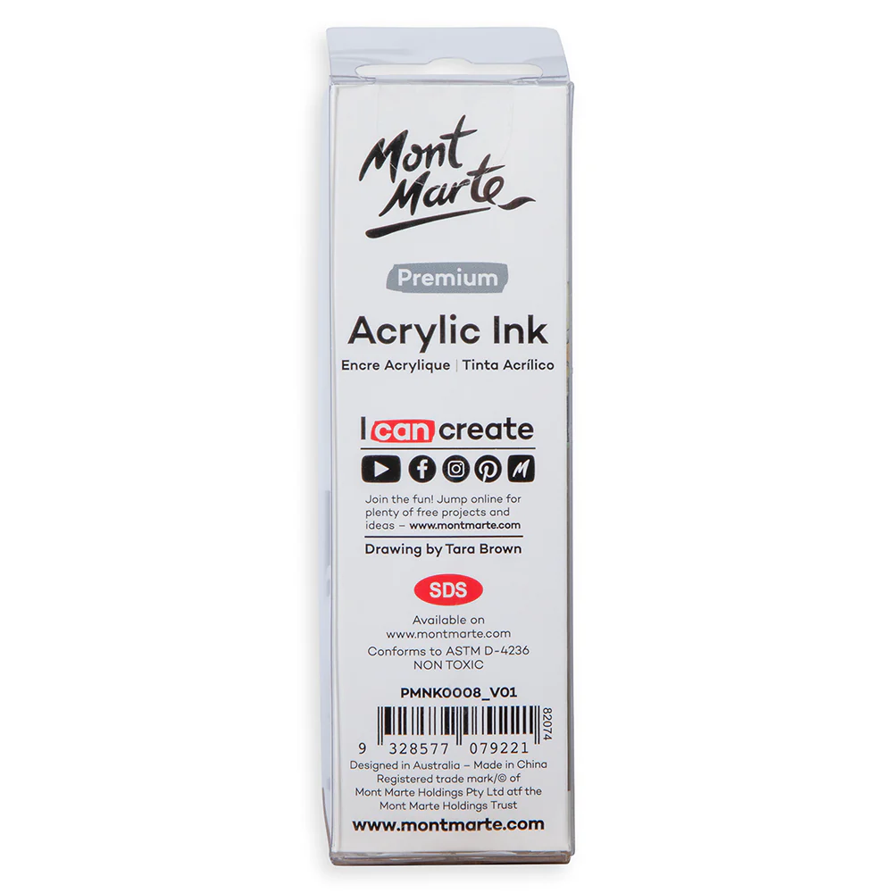 Acrylic Ink Premium 50mL (1.69 US fl.oz) – White - Image 4