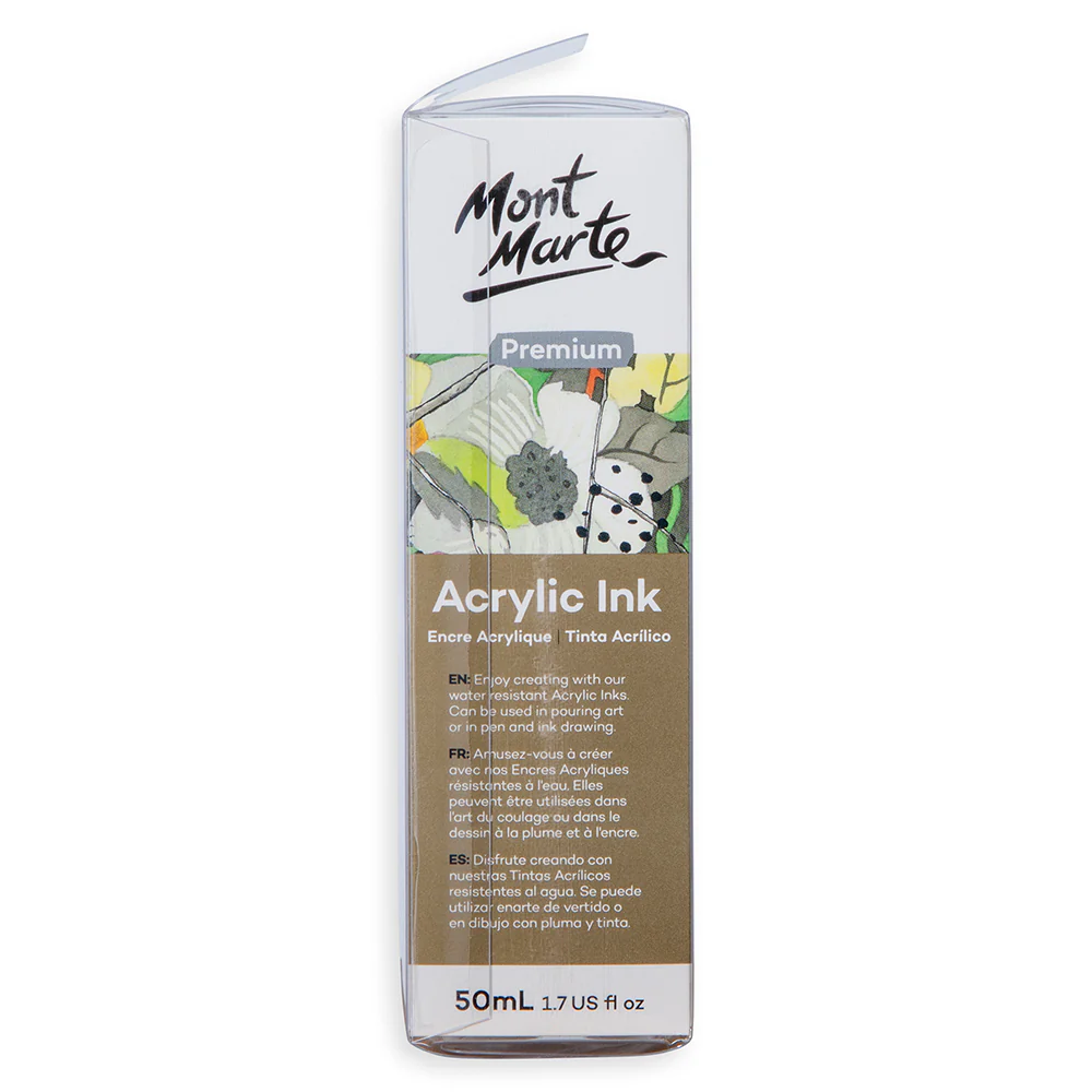 Acrylic Ink Premium 50mL (1.69 US fl.oz) – White - Image 5