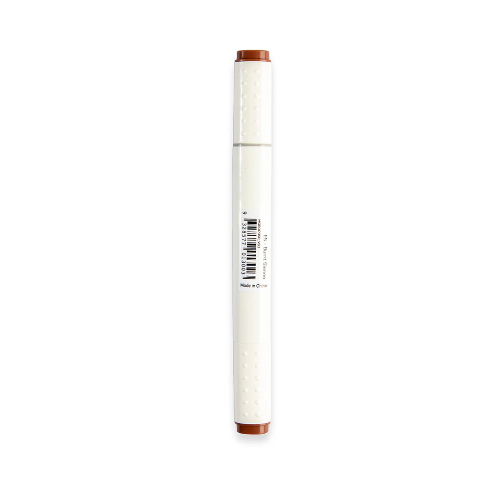 Dual Tip Art Marker Premium - Burnt Sienna E5 - Image 3