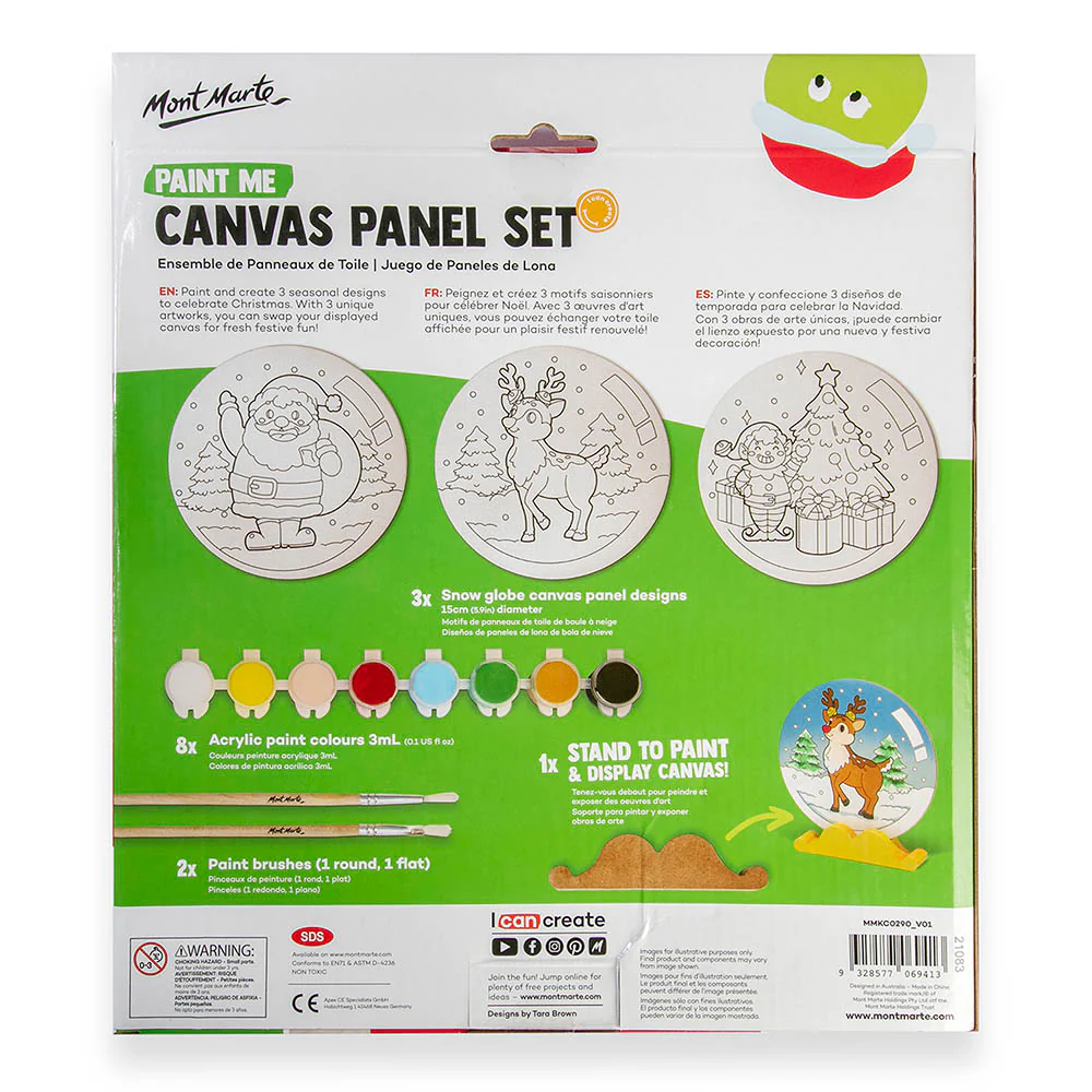 Paint Me Canvas Panel Set 14pc - Christmas - Image 4