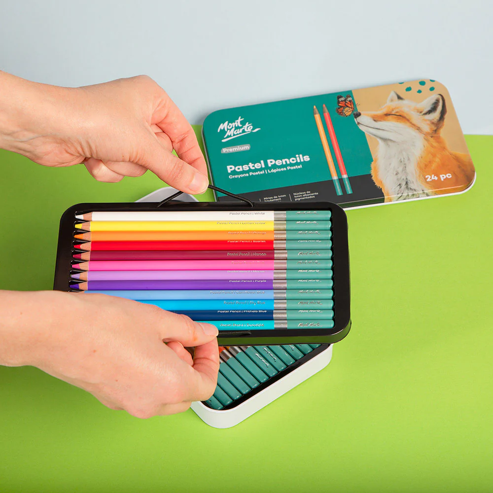 Pastel Pencils 24pc in Tin Premium - Image 5